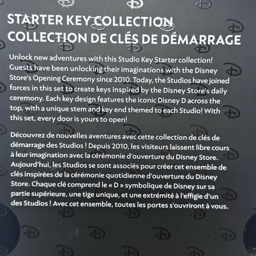 Walt Disney Studios Starter Key Collection NEW - Picture 6 of 7